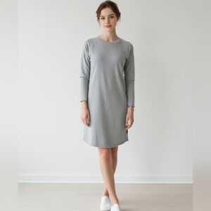 Chic Gray Long Sleeve Dress